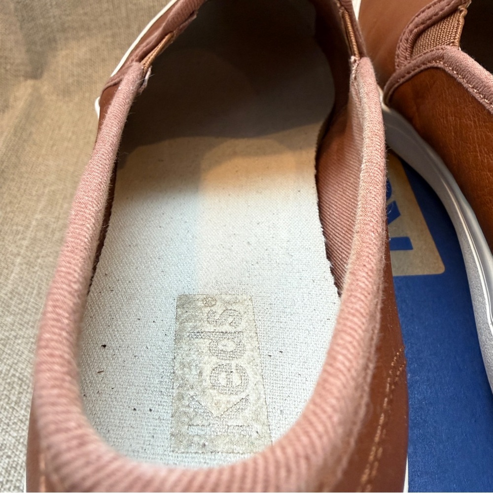 Keds Double Decker Leather Slip On 7.5 Wide - Picture 11 of 14